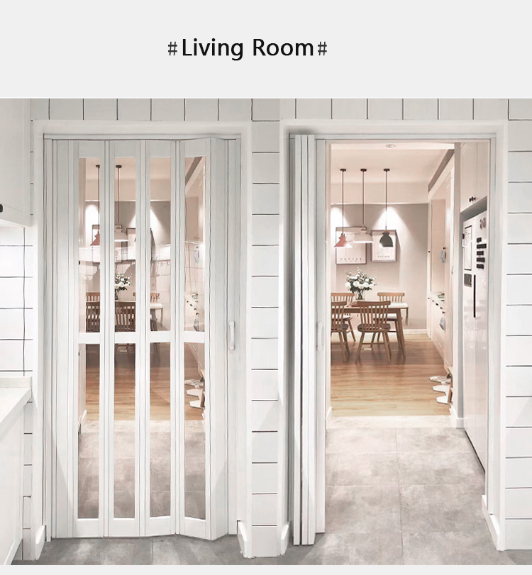 pvc folding door living room